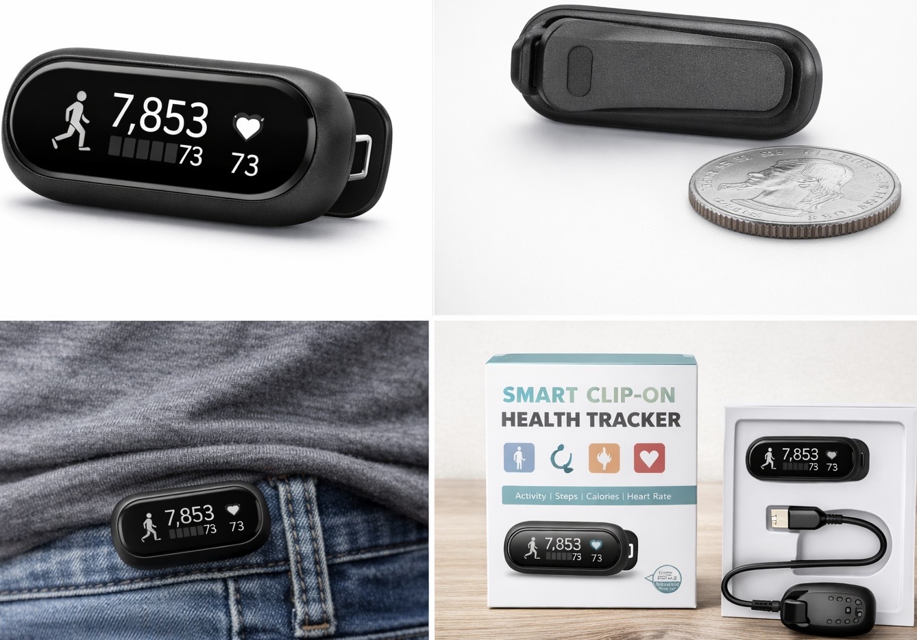 Smart Clip-On Health Tracker